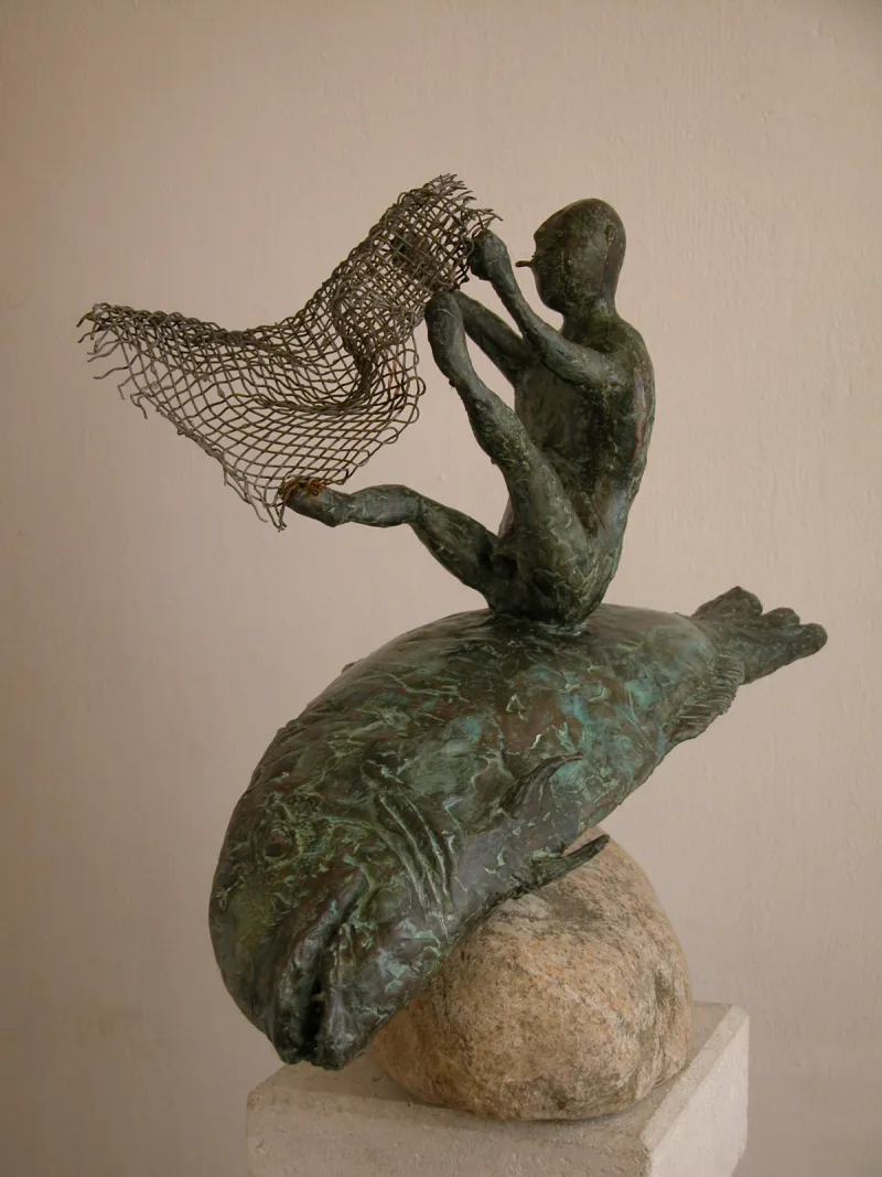 The old man and the sea
bronze, 60x40x47cm
2002